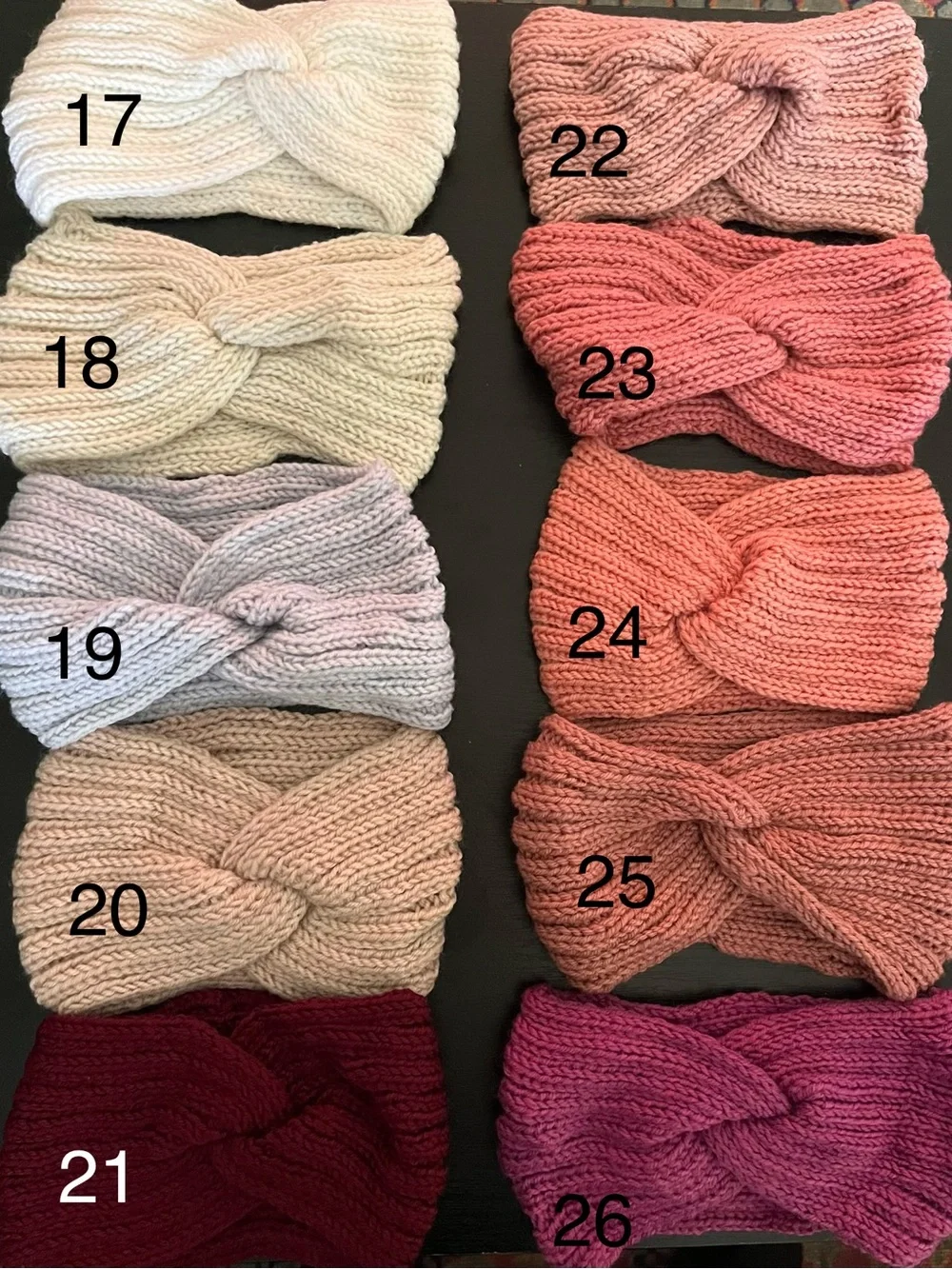3 for $5 Knit Headbands- choice of 36 colors